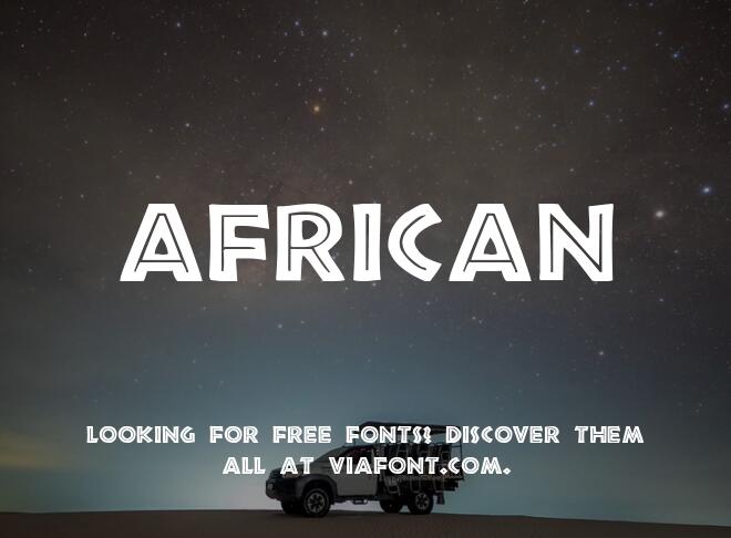 African Font