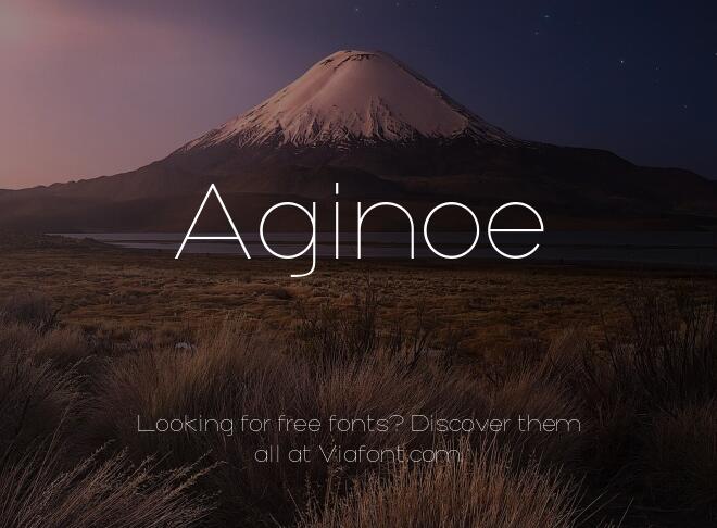 Aginoe Font