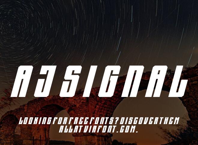 Aj Signal Font