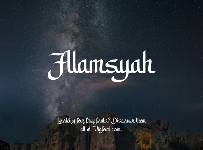 Alamsyah Font