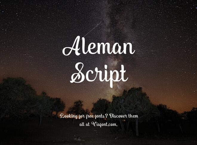 Aleman Script Font
