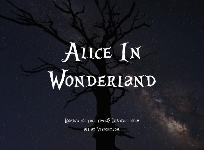 Alice In Wonderland Font