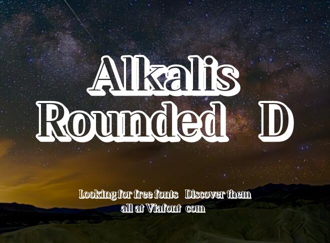 Alkalis Rounded 3D Font