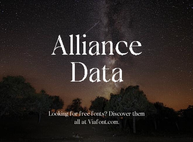 Alliance Data Font