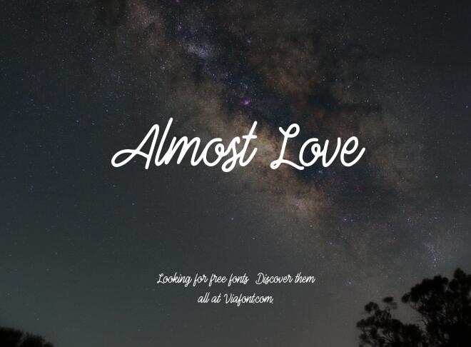Almost Love Font