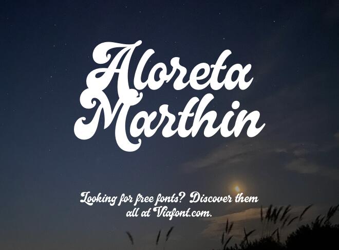 Aloreta Marthin Font