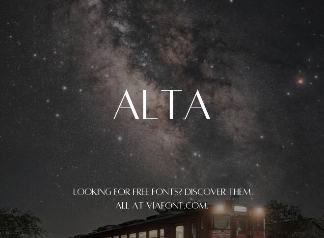 Alta Font