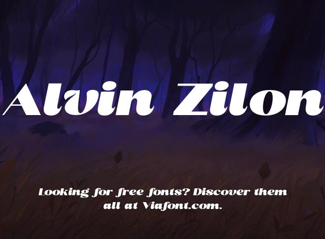 Alvin Zilon Font