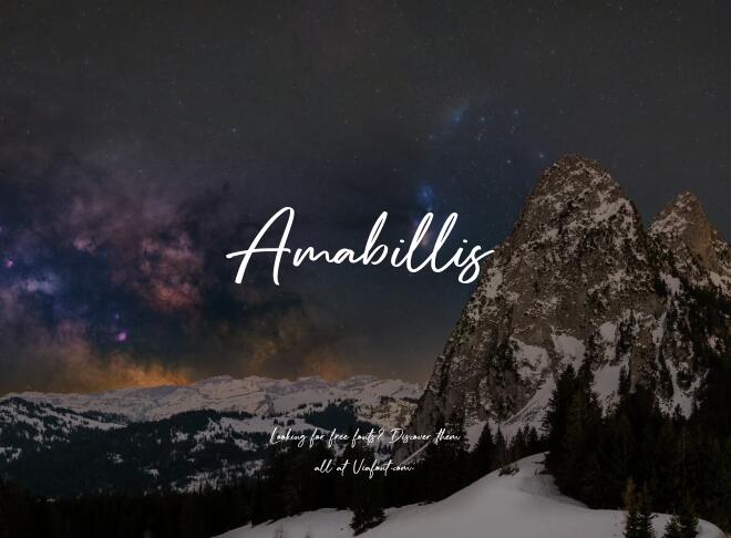 Amabillis Font