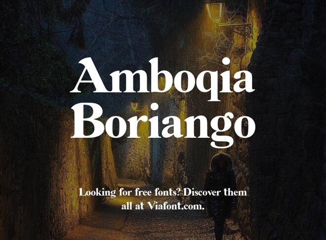 Amboqia Boriango Font