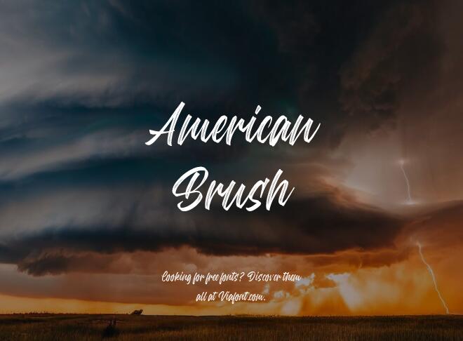 American Brush Font