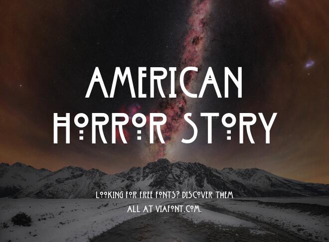 American Horror Story Font