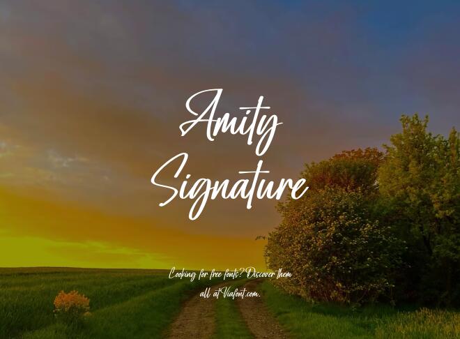 Amity Signature Font