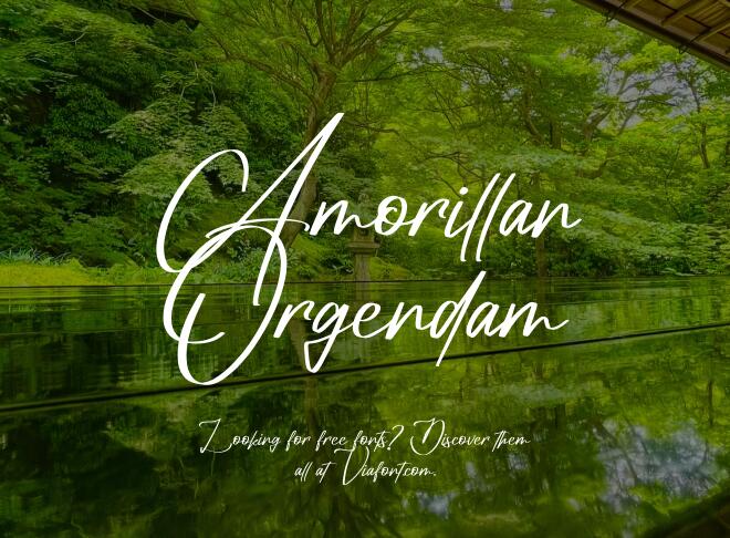 Amorillan Orgendam Font