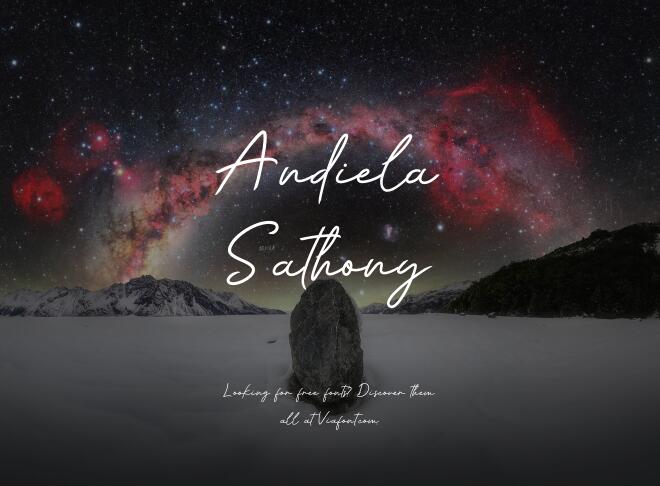Andiela Sathony Font