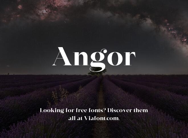 Angor Font