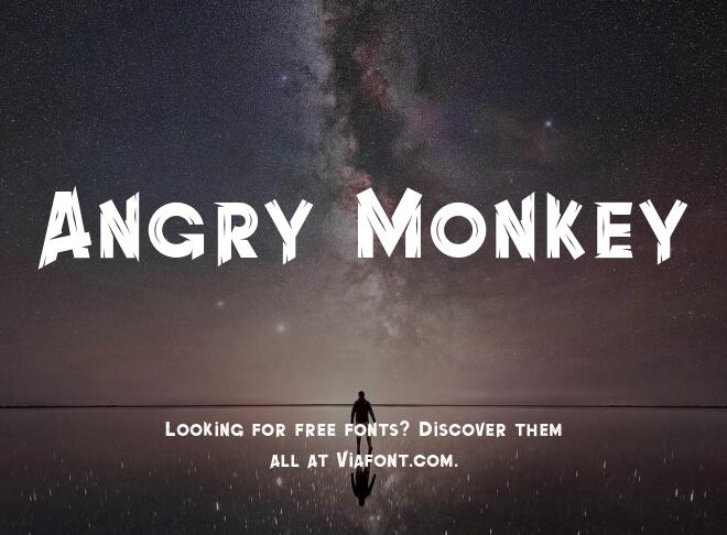 Angry Monkey Font
