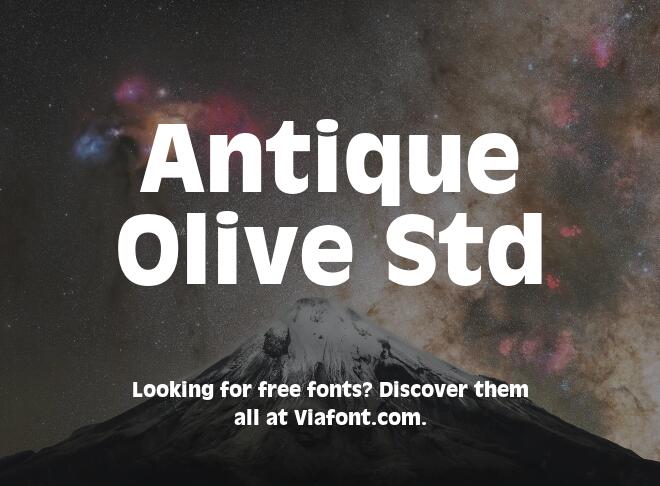 Antique Olive Std Font