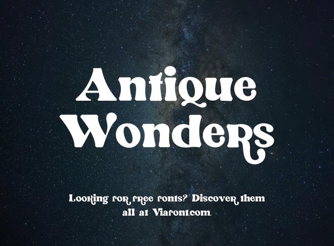 Antique Wonders Font