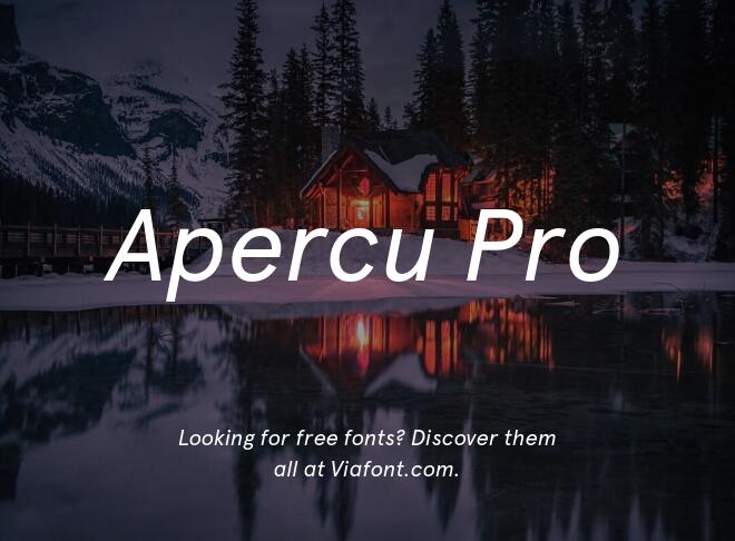 Apercu Pro Font