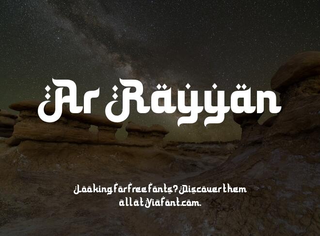 Ar Rayyan Font