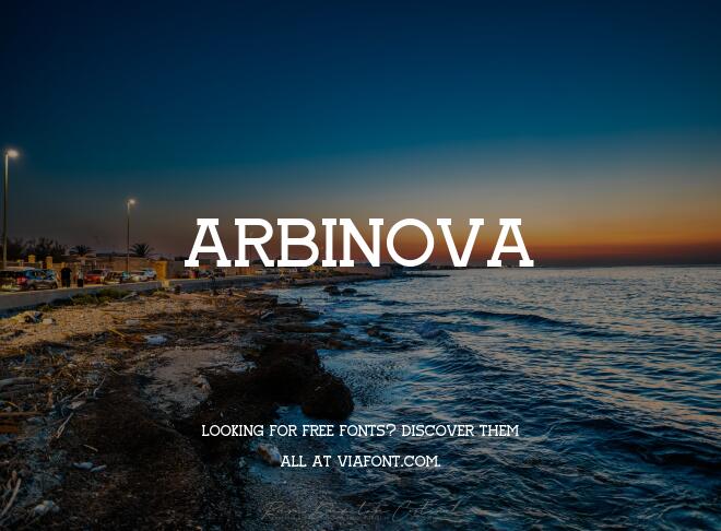 Arbinova Font