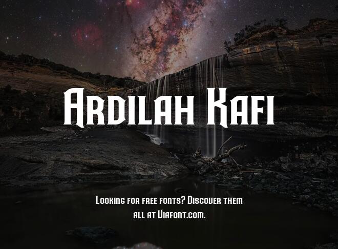 Ardilah Kafi Font