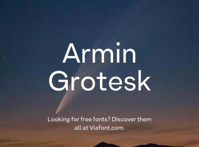 Armin Grotesk Font