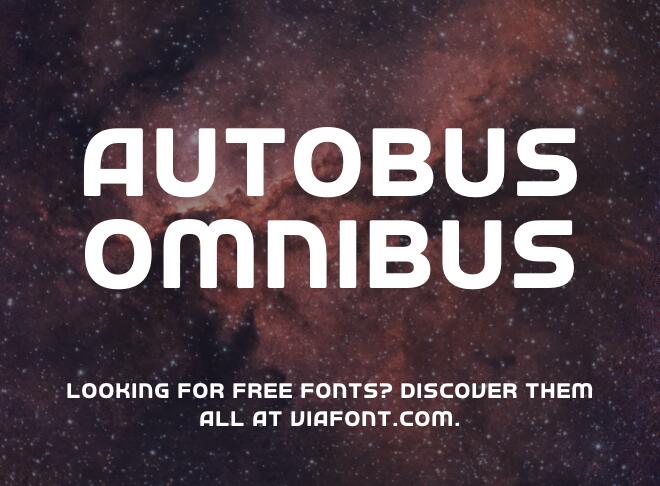 Autobus Omnibus Font