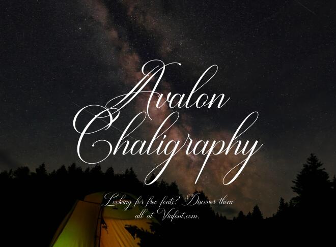 Avalon Chaligraphy Font