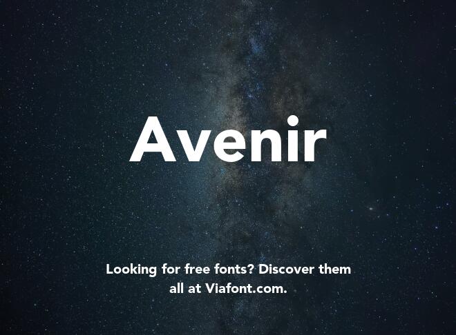 Avenir Font