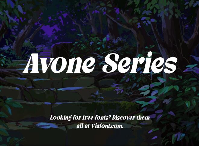 Avone Series Font