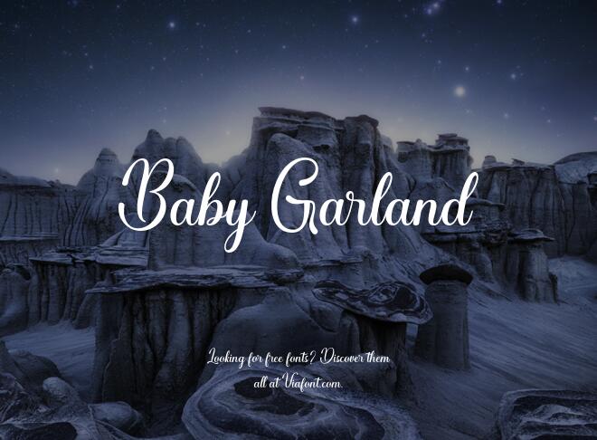 Baby Garland Font