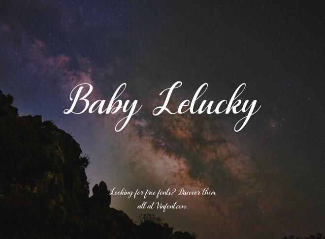 Baby Lelucky Font