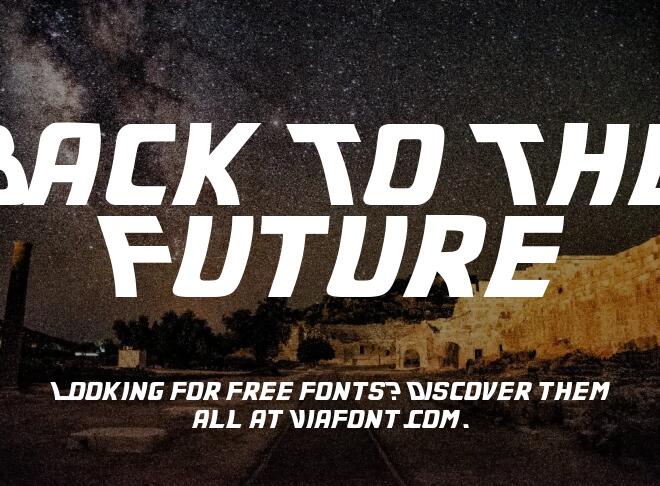 Back To The Future Font