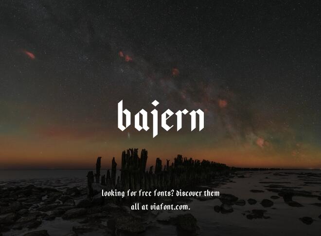 Bajern Font