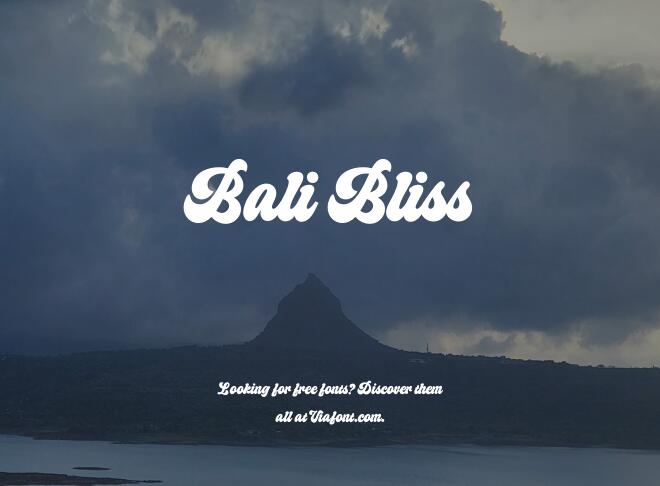 Bali Bliss Font