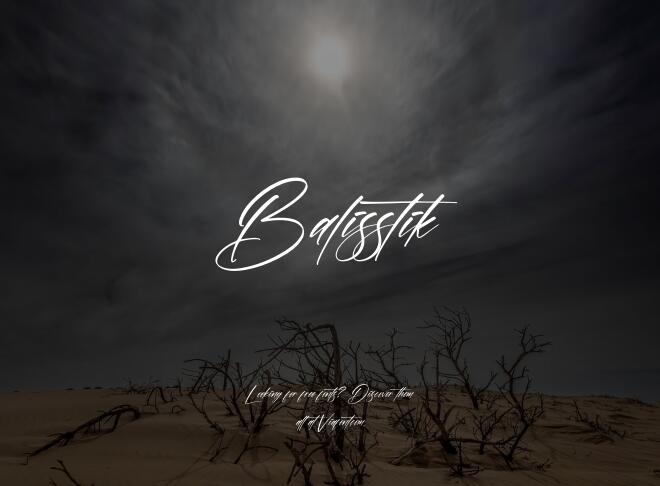 Balisstik Font