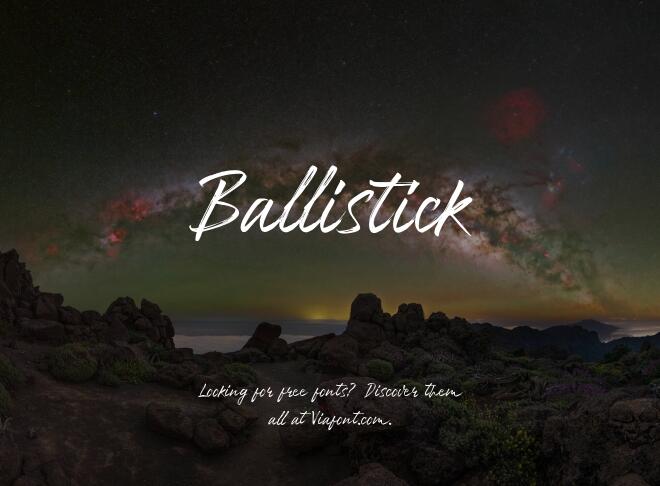 Ballistick Font
