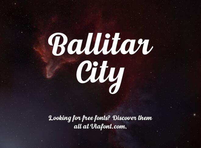 Ballitar City Font