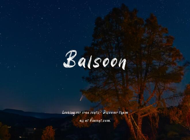 Balsoon Font