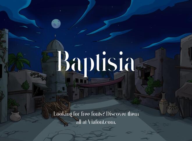 Baptisia Font