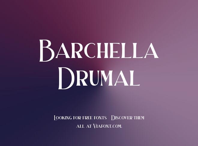 Barchella Drumal Font
