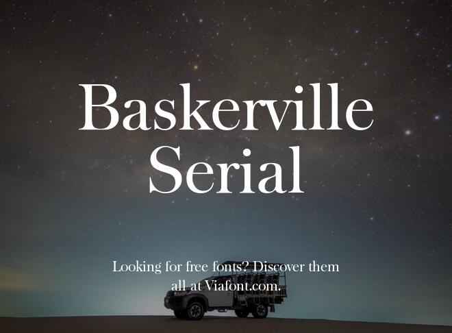 Baskerville Serial Font
