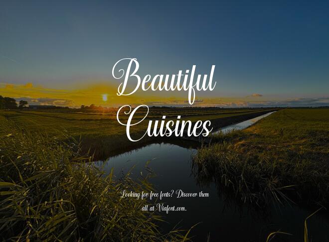 Beautiful Cuisines Font