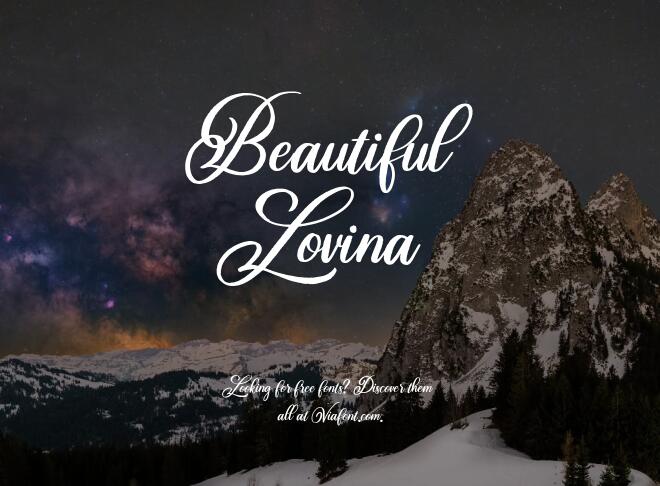 Beautiful Lovina Font