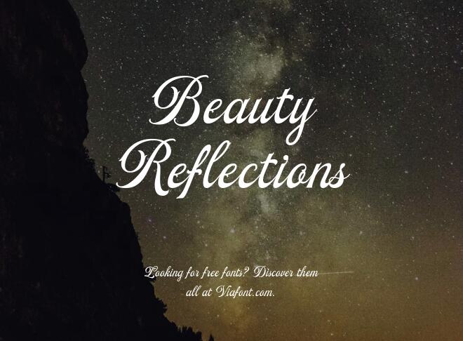 Beauty Reflections Font