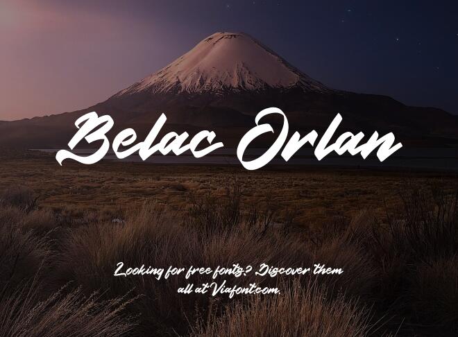 Belac Orlan Font
