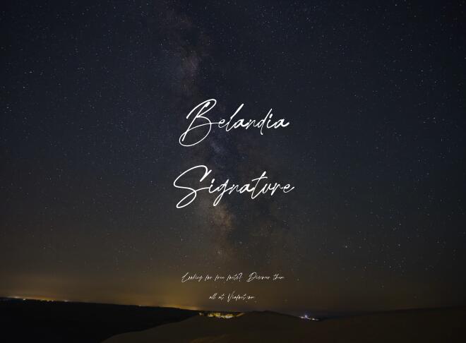 Belandia Signature Font