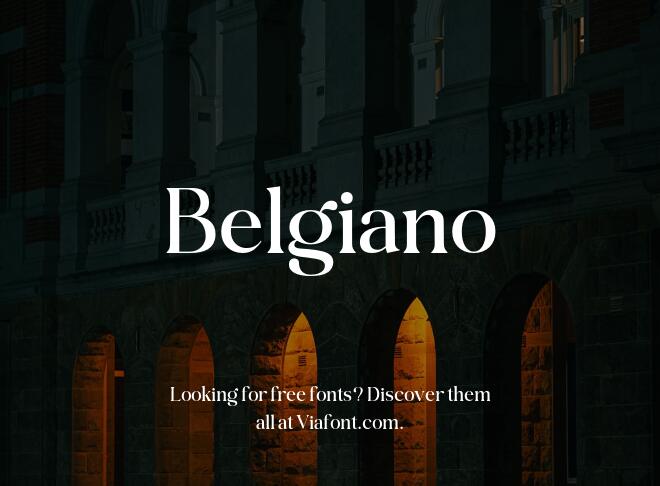 Belgiano Font